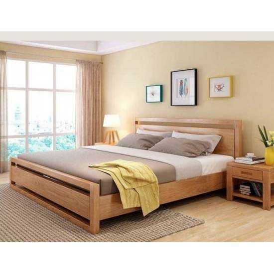 تخت خواب چوبی مینیمال